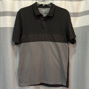 Van Heusen Flex Black and Gray Polo Shirt Classic Fit